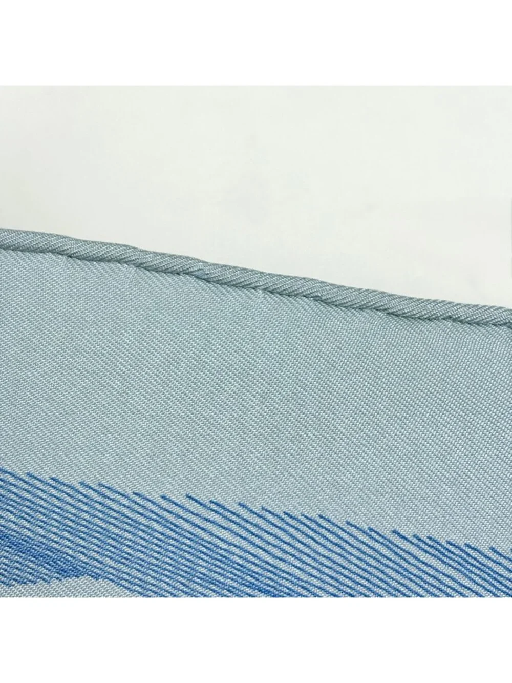 Hermes Carre 90 Etude Pour Une Parure de Gala Formal Scarf Silk Light Blue